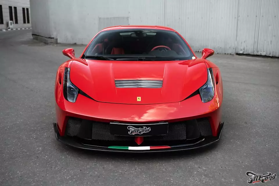 Ferrari 458 Italia. Подгонка и установка обвеса Prior Design. Часть 3.